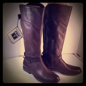 FRYE PHILLIP brown riding boots size 9.5
